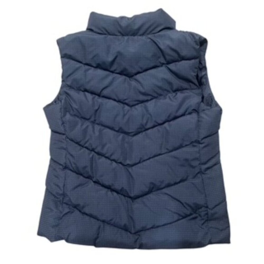 The Gap Winter Warmth Quilted Vest Women’s LARGE Outerwear Blue Full Zip Front - Picture 12 of 13